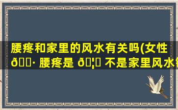 腰疼和家里的风水有关吗(女性 🕷 腰疼是 🦁 不是家里风水错了)